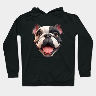 Bulldog face Hoodie